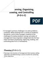 1.3 Planning, Organizing, Leading, and Controlling (P-O-L-C)