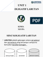 Sifat Koligatif Larutan