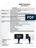 WB2 Indicator: Specifications