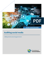 Auditing and Governance of Social Media