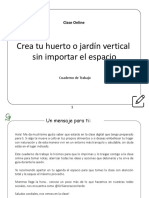 Cuaderno de Trabajo Clase Online Crea Tu Huerto o Jardin Vertical Sin Importar El Espacio