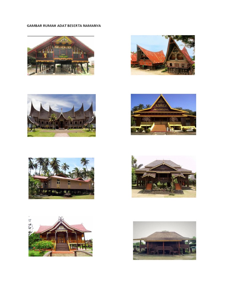 GAMBAR RUMAH ADAT BESERTA NAMANYA PDF