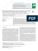 2019 - Measurements of Elastic Modulus and Fracture Toughness of An Air Plasma Sprayed Thermal Barrier Coating Using Micro-Cantilever Bending