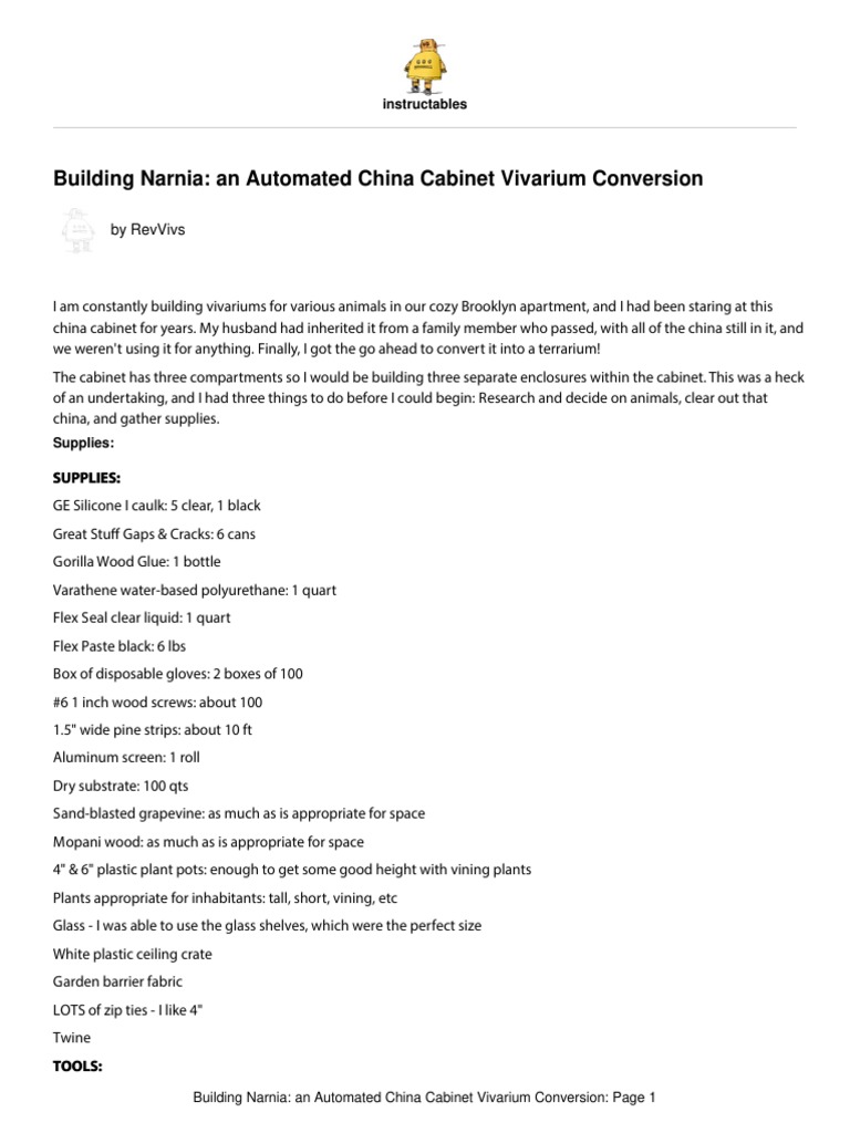 Building Narnia An Automated China Vivarium Conversion PDF