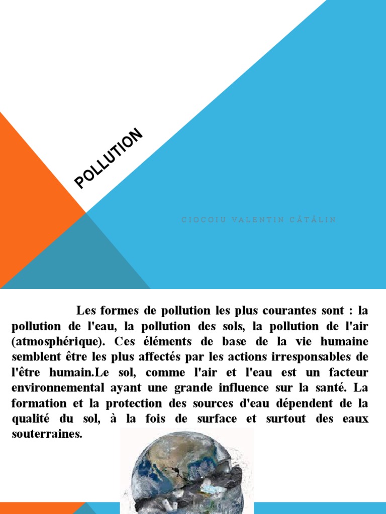 Les Types et Sources de Pollution | PDF | Pollution de l'air ...
