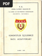 Komunistler İşcilerimizi Nasıl  Aldatıyorlar Genel Kurmaybaskanligi  1973