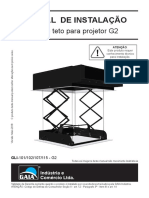 Manual de Instalação: Lift de Teto para Projetor G2