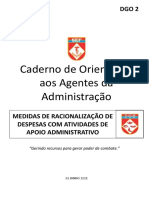 Racionalização de despesas administrativas em OM do Exército