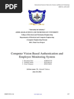 Computer Vision Based Authentication and Employee Monitoring System