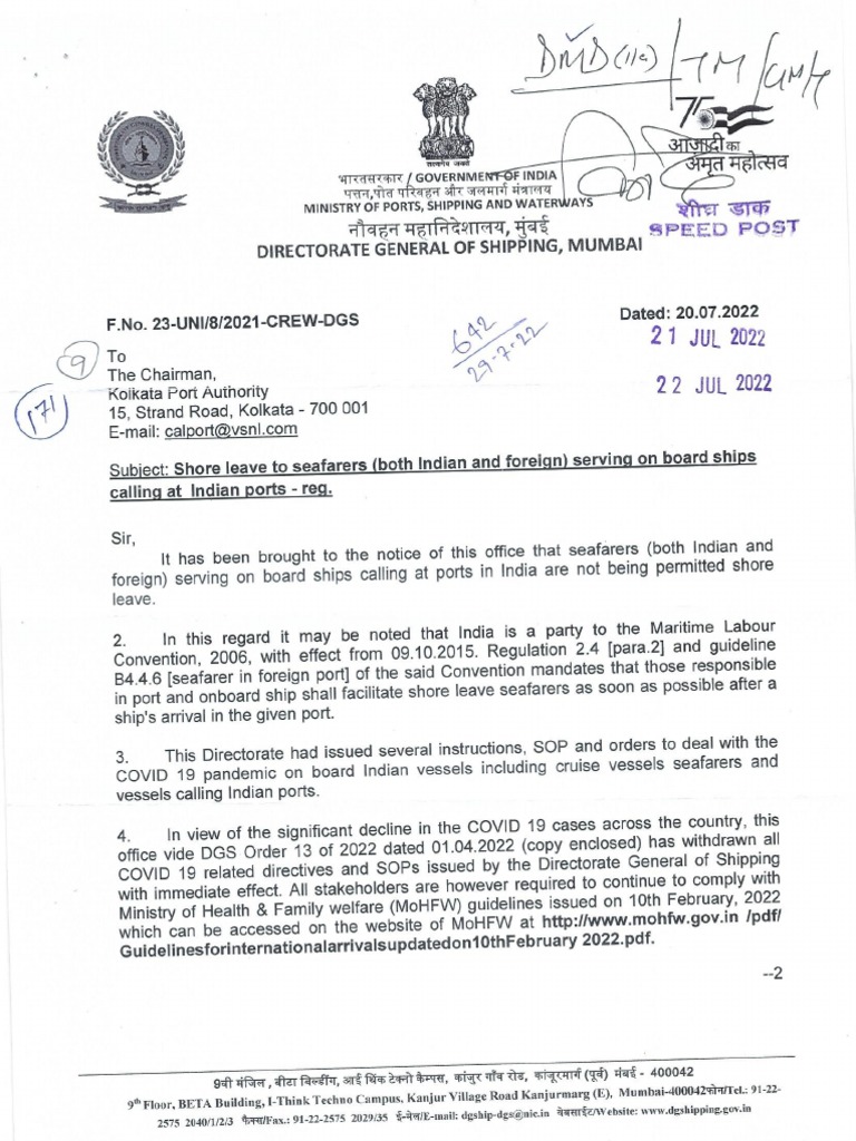 Indian Ports - Shore Leave | PDF