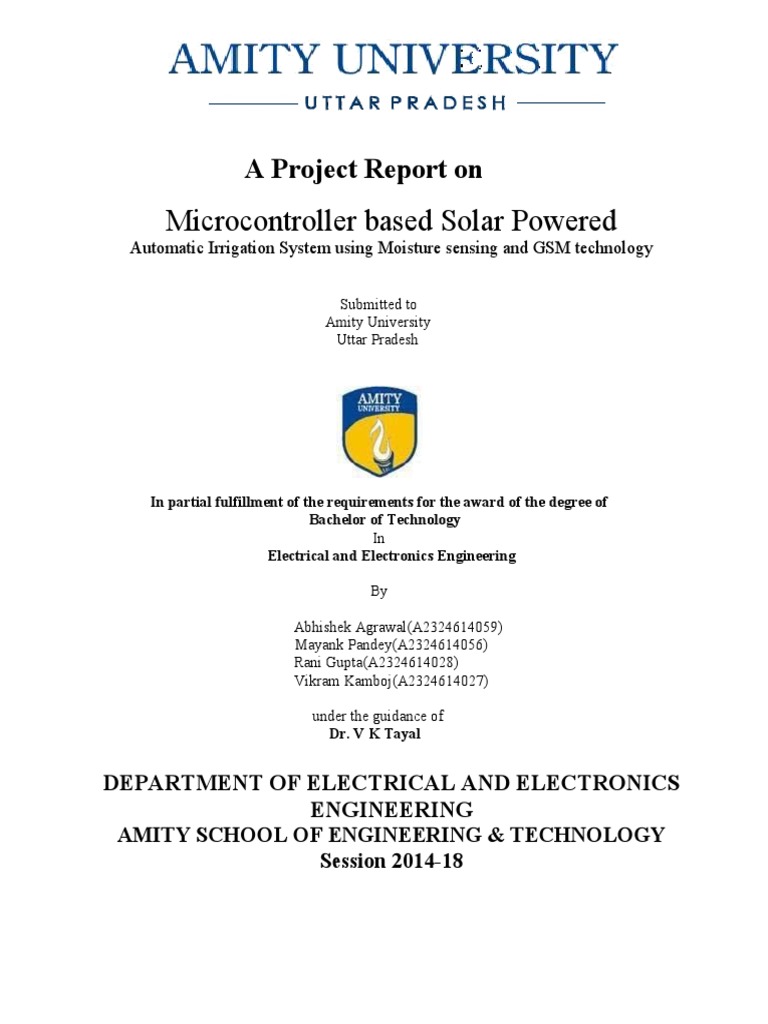 Final Major Project Report | PDF | Photovoltaics | Solar Power