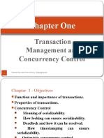 Chapter 1 Transaction Management & Concurrency Control