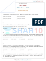 DPP - Arithmetic L5 - Simple and Compound Interest