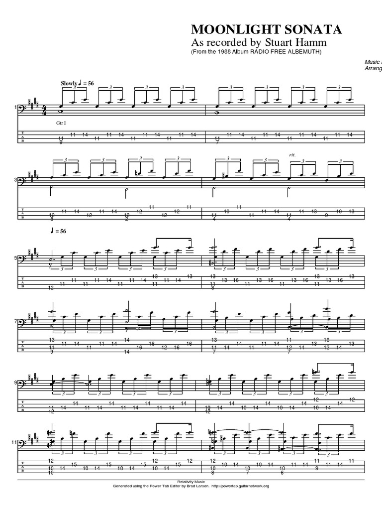 Hamm-Moonlight Sonata Bass PTB | PDF