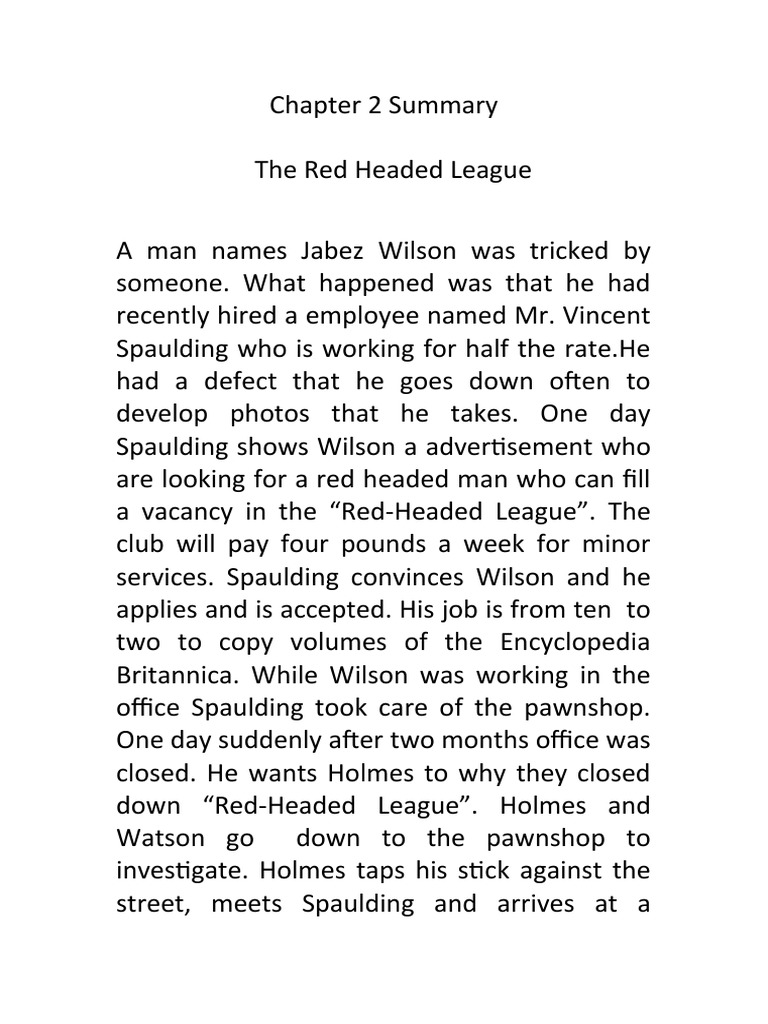 Chapter 2 Summary | PDF | Mystery, Thriller & Crime Fiction