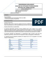 CICLO 01-2012. I. Objetivos. Qué El Estudiante - Utilice Las Funciones Que Trae Integradas El SQL Server 2008 Cree Funciones Propias en Transact SQL