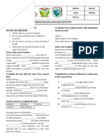 Review Worksheet Adults 2