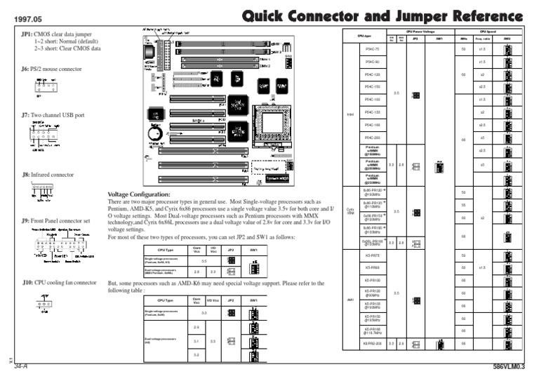 JP1: CMOS Clear Data Jumper: Voltage Configuration | PDF