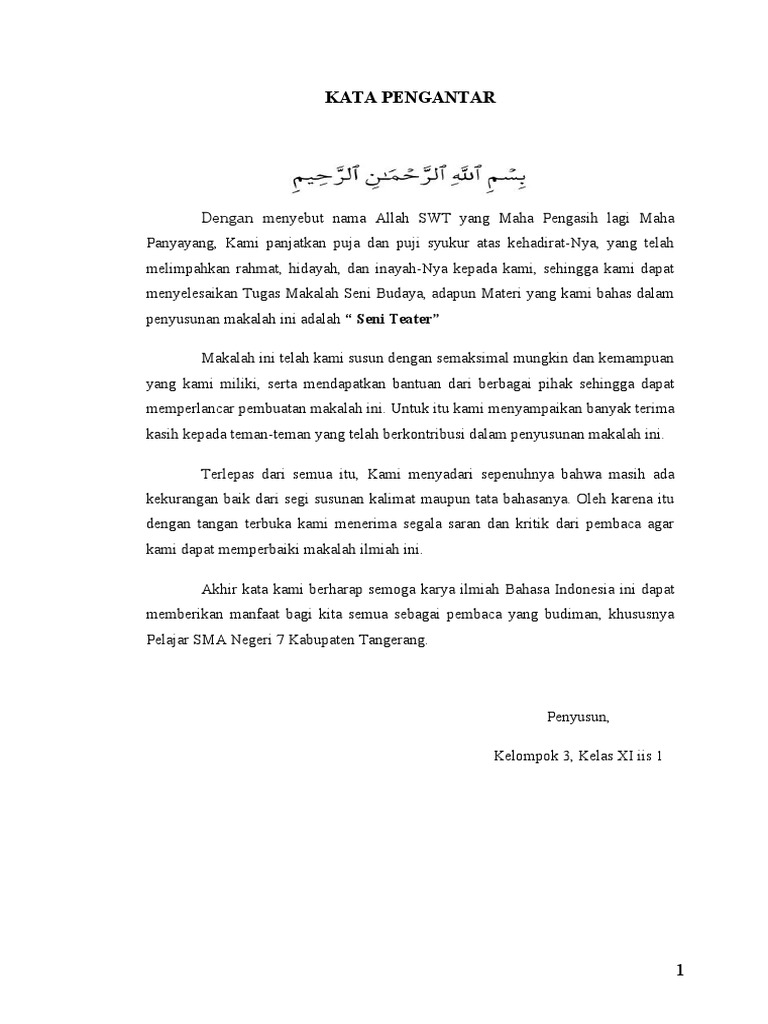 Makalah Seni Teater 2 | PDF