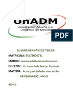 Susana Hernàndez Tejeda ES172006731: Matricula: Correo: Docente: Materia