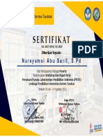 Sertifikat Nursyamsi Abu Sarif, S.PD