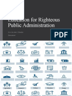 Education for Righteous Public Administration