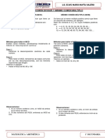 Semana 1 - Aritmética - Julio - 1° Secundaria