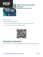 Reading Passage 1: IELTS Mock Test 2022 January