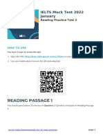 Reading Passage 1: IELTS Mock Test 2022 January