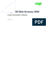 Sage 300 Web Screens SDK: Code Generation Wizard