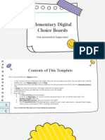 Elementary Digital Choice Boards by Slidesgo