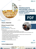 Prerequisite Programs (PRP) As A Basis For Ensure Food Safetyrev01