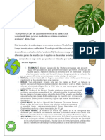 El Proyecto Un Litro de Luz Consiste en Llevar Luz Natural a Las Viviendas de Bajos Recursos Mediante Un Sistema Económico y Ecológico