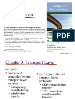 Transport Layer: Computer Networking: A Top Down Approach