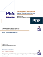 Managerial Economics: Game Theory Introduction