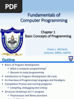 Chapter 1 - Basic Concepts of Programming