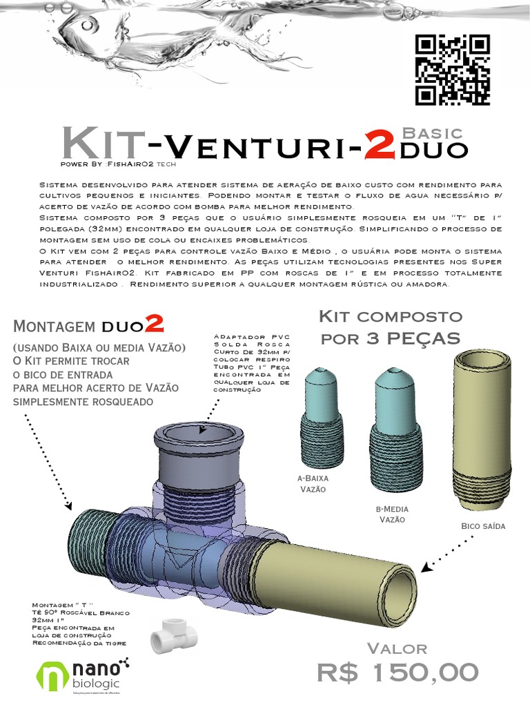Kit Venturi 2 | PDF | Cloreto de polivinila (PVC)