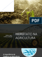Hidrónano aumenta OD e produção agrícola