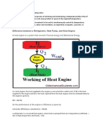 Difference Between A Refrigerator, Heat Pump, and Heat Engine