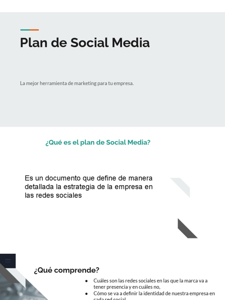 Guía para Crear un Plan de Social Media | PDF | Análisis FODA | Economias