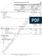 Premium Computation Sheet: Shriram General Insurance Co. LTD