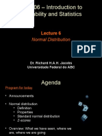 BC0406 - Introduction To Probability and Statistics: Normal Distribution