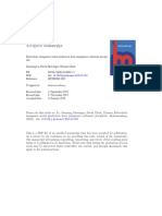 Electrolytic Manganese Production from Carbonate