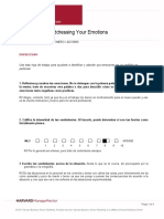 Worksheet For Addressing Your Emotions