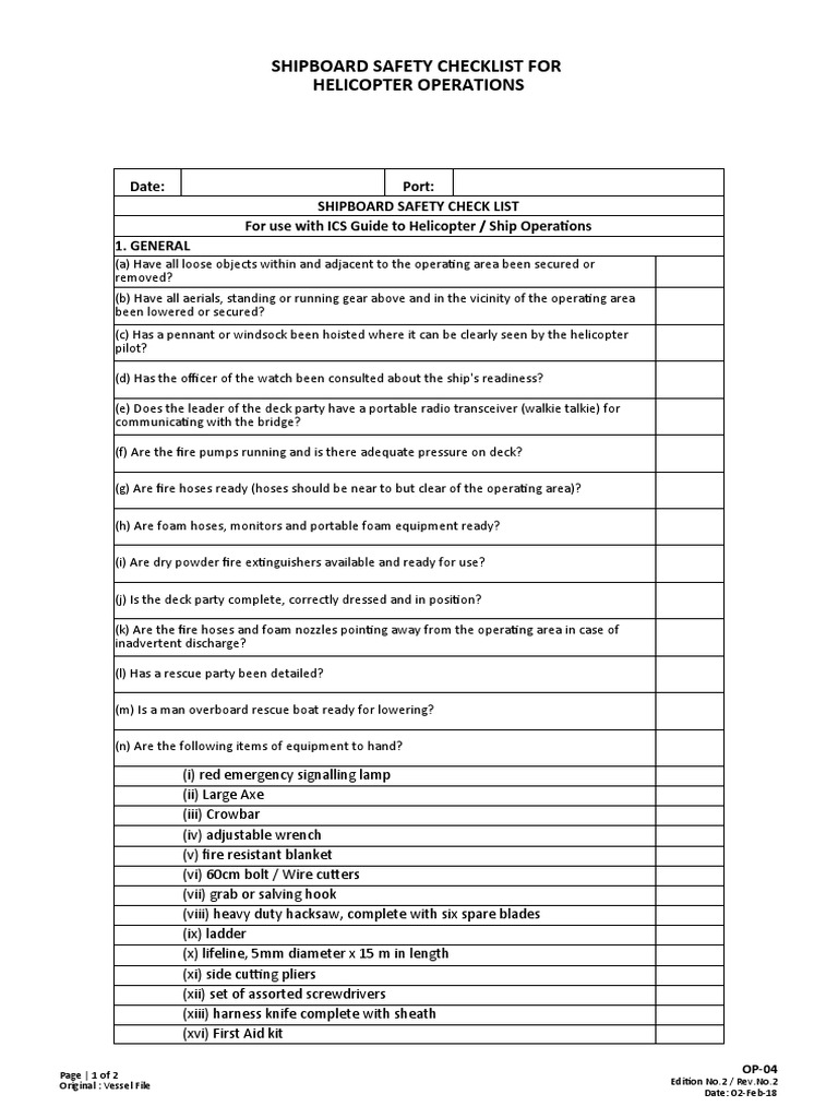 What Is A Helicopter Checklist? – DWWITP