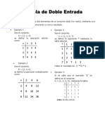 Tabla de Doble Entrada