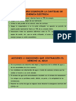 Acuerdos para Disminuir La Cantidad de Energía Eléctrica