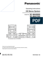 SC MAX9000GN Panasonic User Manual