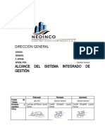 DG-NCG-DE-03 Alcance Del Sistema Integrado de Gestión