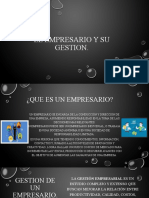 El Empresario y Su Gestion